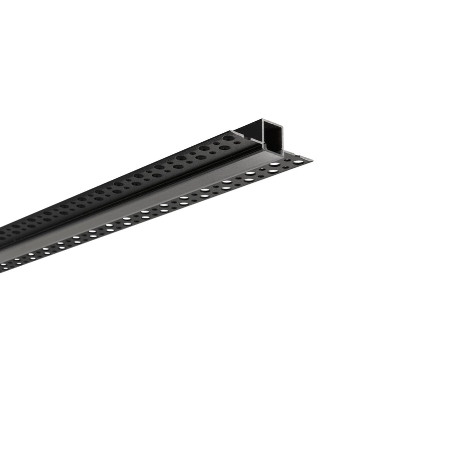 PROFILO GORIZIA NERO CON TAPPI INCLUSI 200X5,2X1,4CM