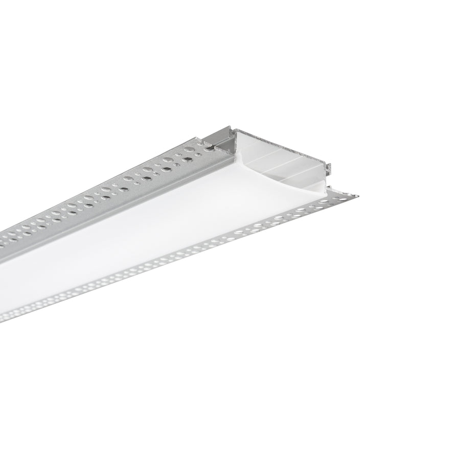 PROFILO GORIZIA ALLUMINIO/OPALE CON TAPPI INCLUSI 200X10,5X1,7CM