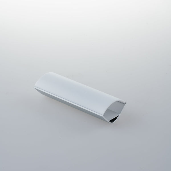 PROFILO IONIK ALLUMINIO DIFFUSORE ELLITTICO CON TAPPI E STAFFETTE INCLUSI 200X2,97X2,97CM