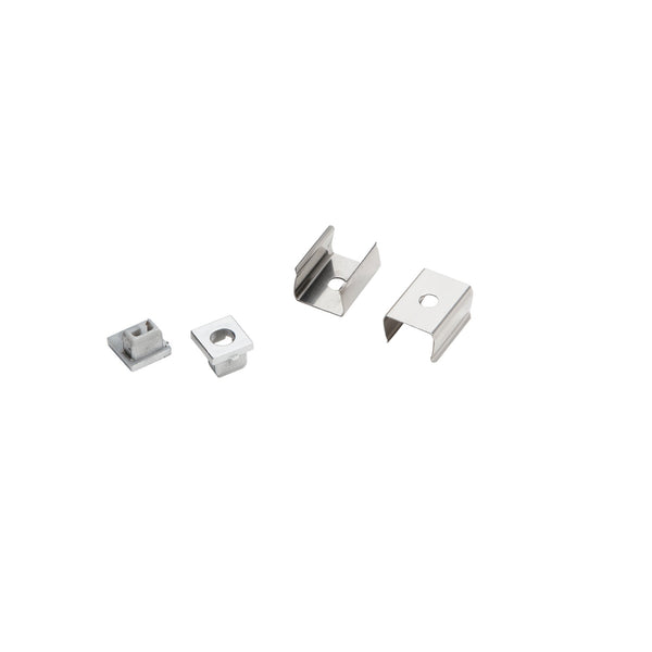 PROFILO MICRO ALLUMINIO PER CARTONGESSO O SUPERFICI ESTERNE CON TAPPI E STAFFE INCLUSE 200X0,87X0,92
