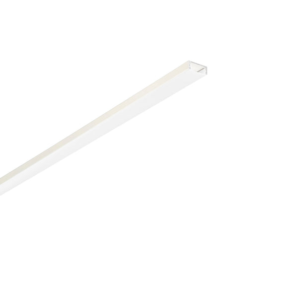 PROFILO MILANO BIANCO/OPALE CON TAPPI E STAFFETTE INCLUSI 200X1,5X0,6CM