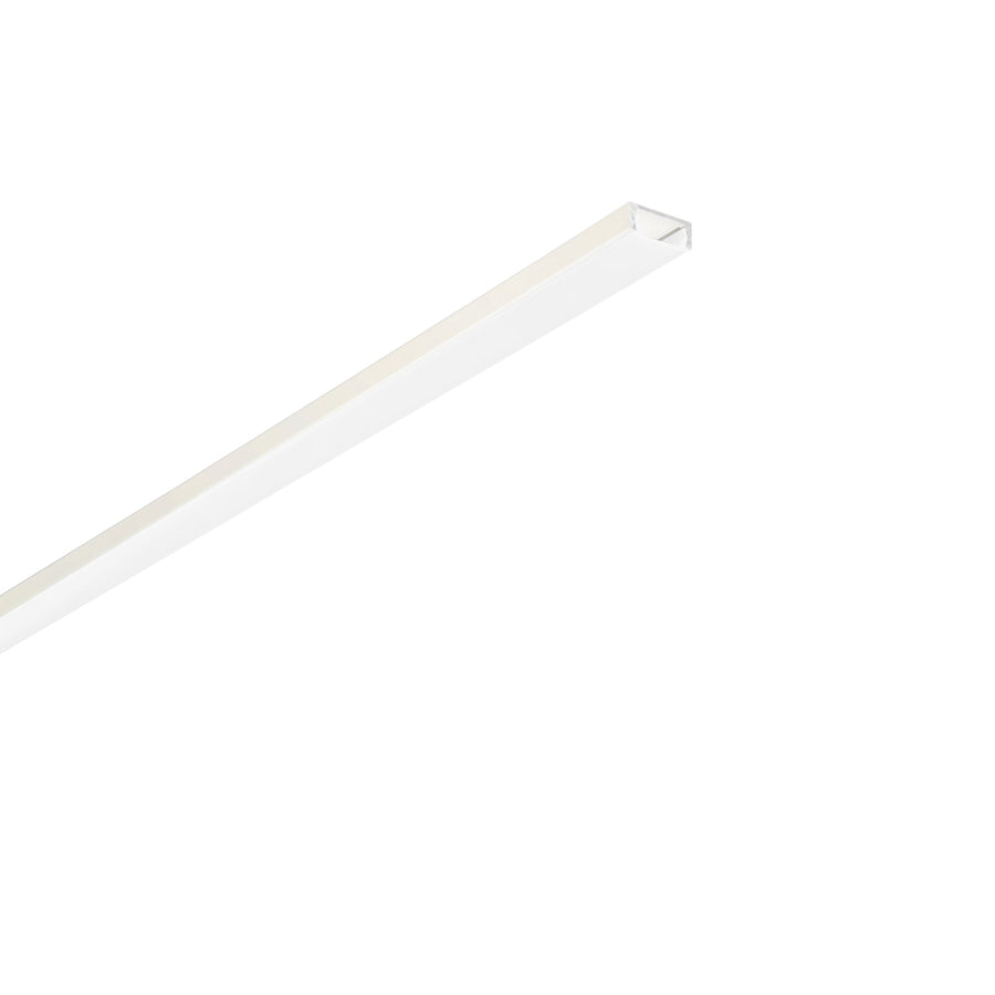 PROFILO MILANO BIANCO/OPALE CON TAPPI E STAFFETTE INCLUSI 200X1,5X0,6CM