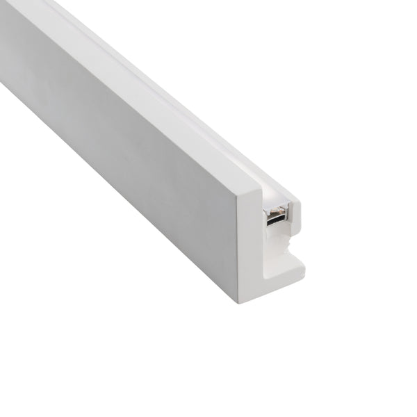 PROFILO MONO BIANCO PER LED A EMISSIONE SINGOLA CON DIFFUSORE 100X4X6,5CM