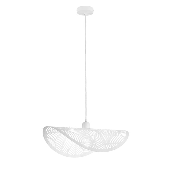 SOSPENSIONE RHEI-LEAF BIANCA 1XE27 50X30X150CM