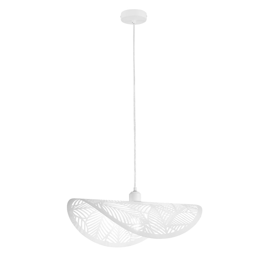 SOSPENSIONE RHEI-LEAF BIANCA 1XE27 50X30X150CM