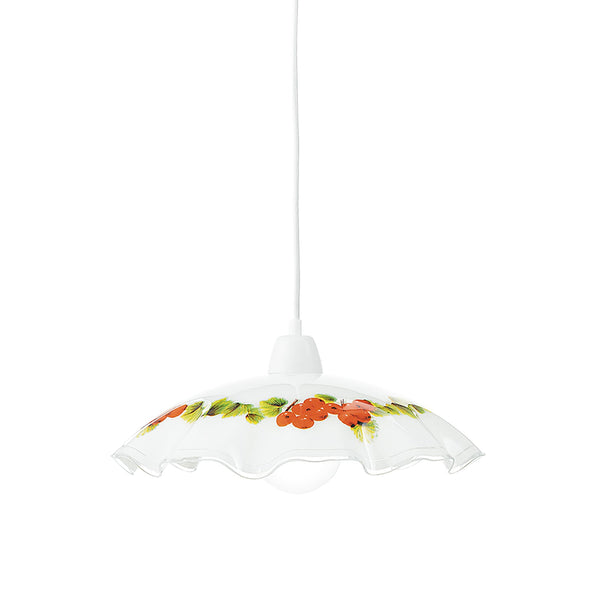 SOSPENSIONE RIBES BIANCA 1XE27 42X42X120CM