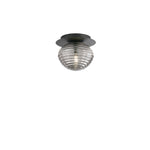 PLAFONIERA RIPPLE NERA 1XE27 20X20X17CM