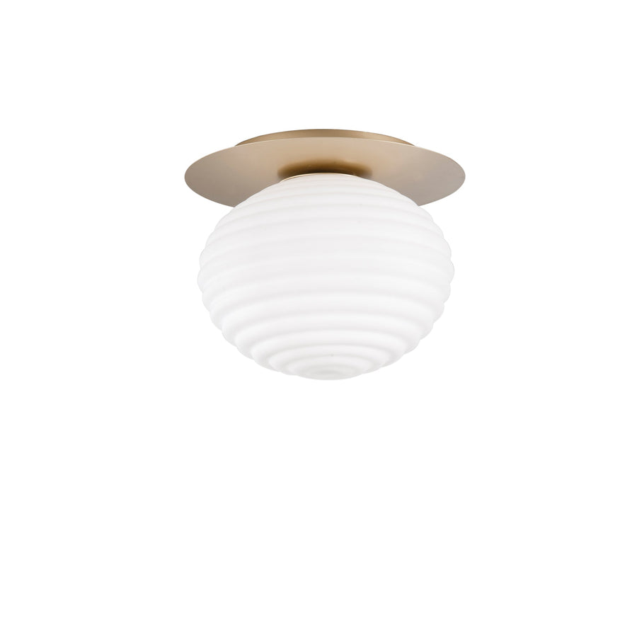PLAFONIERA RIPPLE ORO 1XE27 35X35X28CM