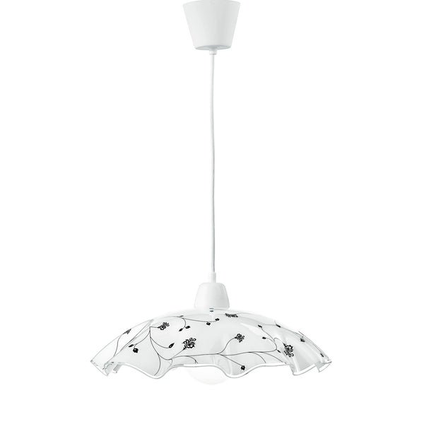 SOSPENSIONE ROOT BIANCA 1XE27 42X42X120CM