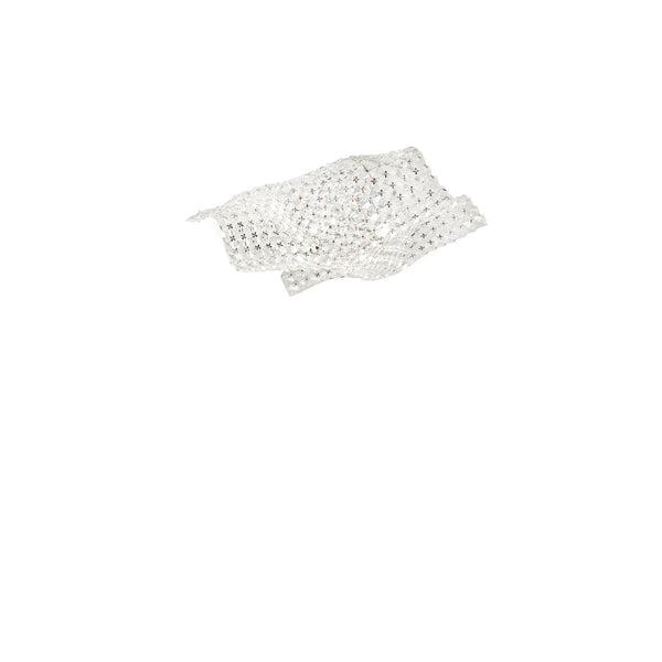 PLAFONIERA RUMBA TRASPARENTE 4XG9 44X44X12CM
