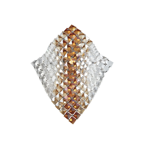 APPLIQUE RUMBA TRASPARENTI/AMBRA 1XG9 25X14X29CM