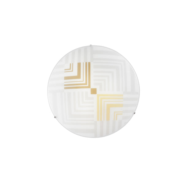 PLAFONIERA SEVENTY BIANCA 3XE27 40X40X11,3CM