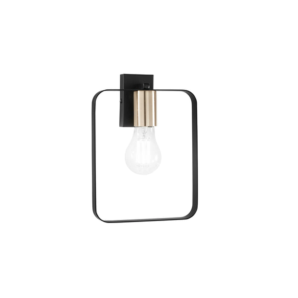 APPLIQUE SMITH NERA/ORO 1XE27 19,5X6X27CM