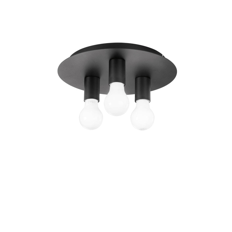 PLAFONIERA STRIKE NERA 3XE27 30X30X86CM