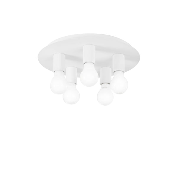 PLAFONIERA STRIKE BIANCA 5XE27 35X35X86CM