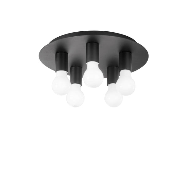 PLAFONIERA STRIKE NERA 5XE27 35X35X86CM