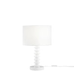 LUME SULTAN BIANCO IN METALLO+VELLUTO 1XE27 15W, LAMP. Dia30XH20CM, STRTTURA 30X30X45.5CM