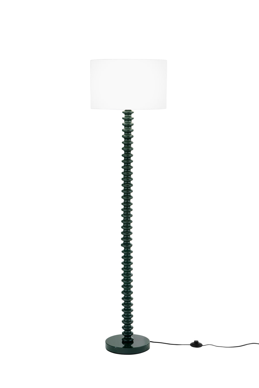 PIANTANA SULTAN VERDE IN METALLO+VELLUTO 1XE27 15W, LAMP. Dia40XH20CM, STRTTURA 40X40X153CM