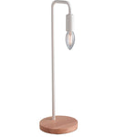 LUME SUSHI BIANCO CON LEGNO NATURALE 1XE14 14X45CM