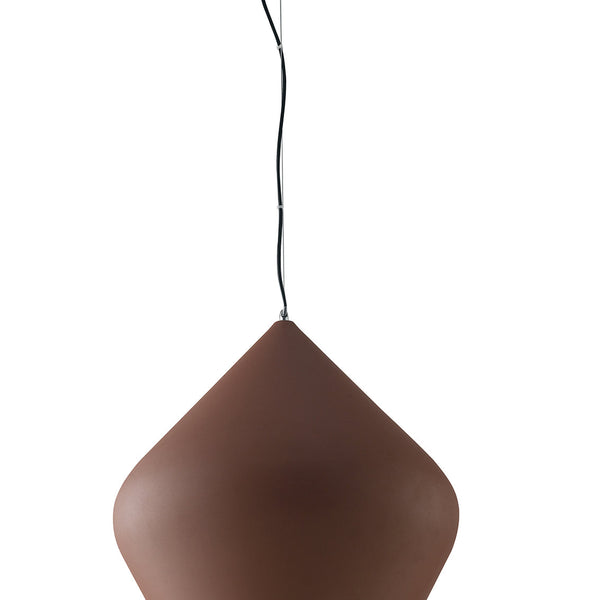 SOSPENSIONE THOLOS BRONZO/BIANCA 1XE27 52X201CM