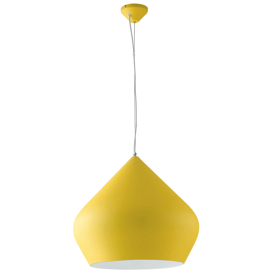 SOSPENSIONE THOLOS GIALLA/BIANCA 1XE27 52X201CM