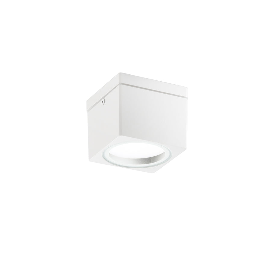 PLAFONIERA TOWER BIANCA QUADRATA 1XGX53 IP54 9X9X7,2CM