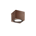 PLAFONIERA TOWER CORTEN QUADRATA 1XGX53 IP54 9X9X7,2CM