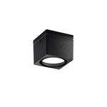 PLAFONIERA TOWER NERA QUADRATA 1XGX53 IP54 9X9X7,2CM