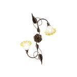PLAFONIERA TRISTANO MARRONE 2XE14 40X20X65CM