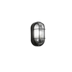 PLAFONIERA TURTLE NERA OVALE 1XE27 IP54 12X10,5X20,5CM