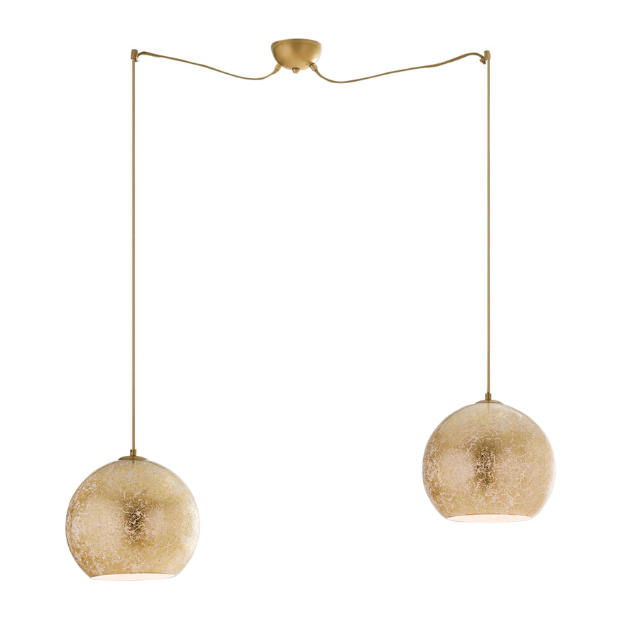 SOSPENSIONE VANITY ORO 2XE27 120CM