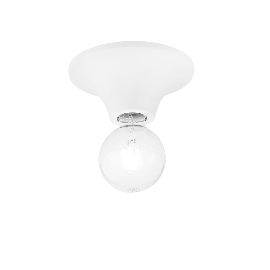 PLAFONIERA VESEVUS BIANCA 1XE27 18X18X8CM