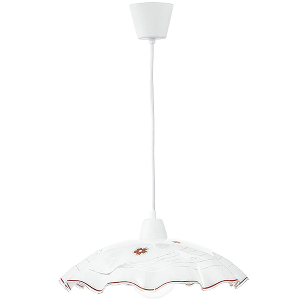 SOSPENSIONE VICTORIA BIANCA 1XE27 42X42X120CM