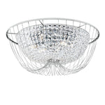 PLAFONIERA VIENNA CROMO 6XE14 60X24CM