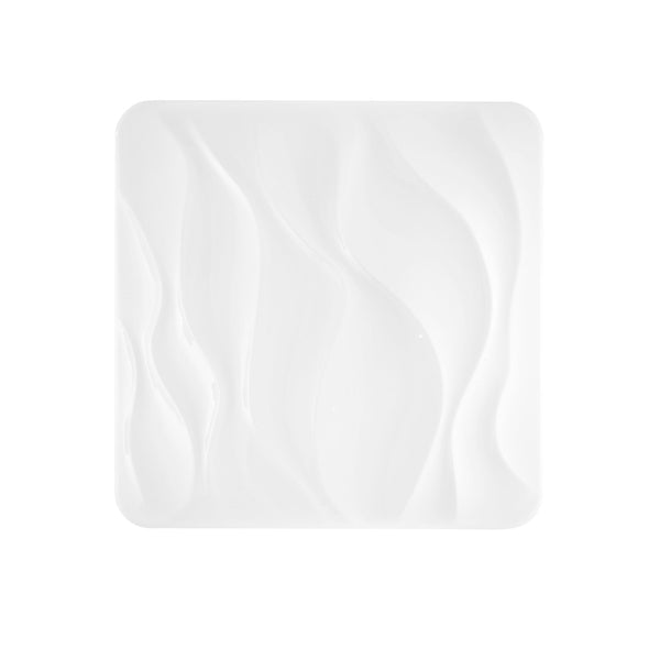 PLAFONIERA LED WAVE BIANCA 66W 6540LM CCT DIMMERABILE WI-FI CON TELECOMANDO 64X10X64CM