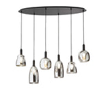 SOSPENSIONE WEIZEN NERA 6XE14 101X34X150CM