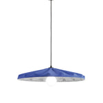 SOSPENSIONE WIMBLEDON IN FELTRO BLU CAVO 2M PARALUME 69CM 1XE27