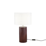 LUME WOODLOG IN LEGNO MARRONE 1XE27 STRUTTURA D30X50CM PARALUME D30X18.5CM