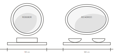 PIANI DI LAVORO E SPECCHI LACCATI LUCIDI O OPACHI