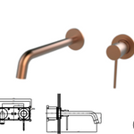 MISCELATORE MONOCOMANDO DA INCASSO SMOOTH ROSA ORO SPAZZOLATO