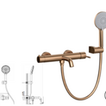 MISCELATORE MONOCOMANDO PER VASCA SMOOTH ROSA ORO SPAZZOLATO