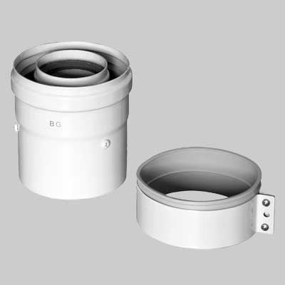 KIT ADATTATORE PER SCALDINO BAXI SCARICO VERTICALE COASSIALE - Dm 60/100