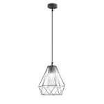 SOSPENSIONE MANDALA NERA 1XE27 IP44 22X90CM