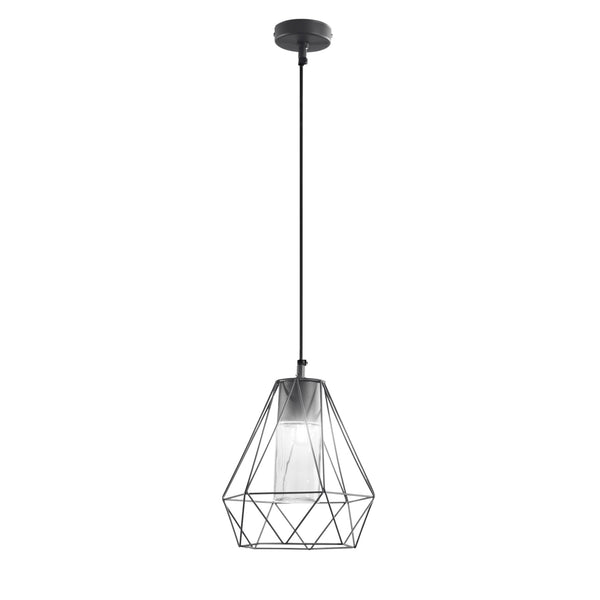 SOSPENSIONE MANDALA NERA 1XE27 IP44 22X90CM