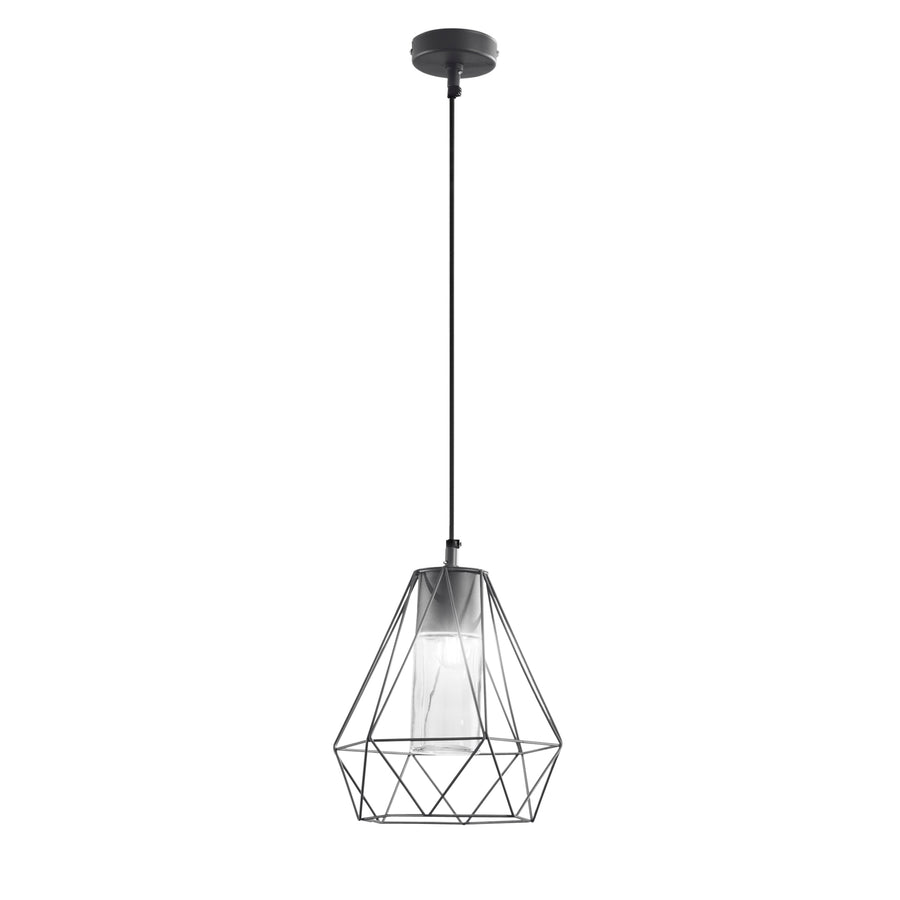 SOSPENSIONE MANDALA NERA 1XE27 IP44 22X90CM