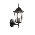 APPLIQUE UP MILANO NERA 1XE27 IP44 17X20,8X36CM