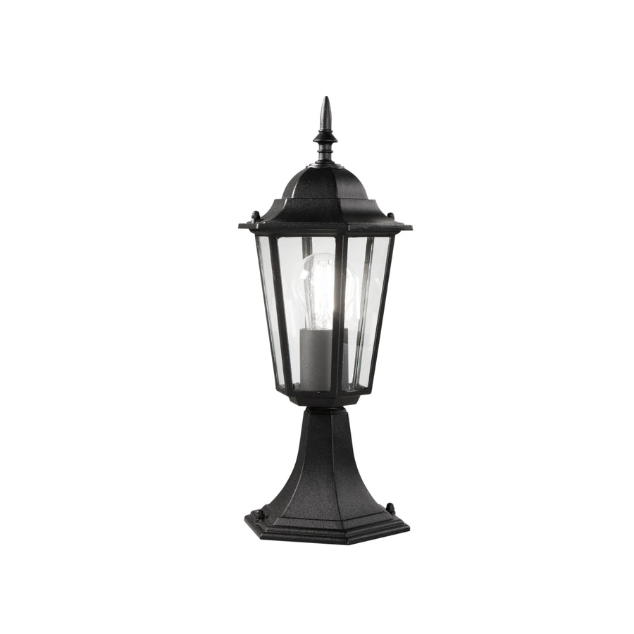 LUME MILANO NERO 1XE27 IP44 17X40,3CM