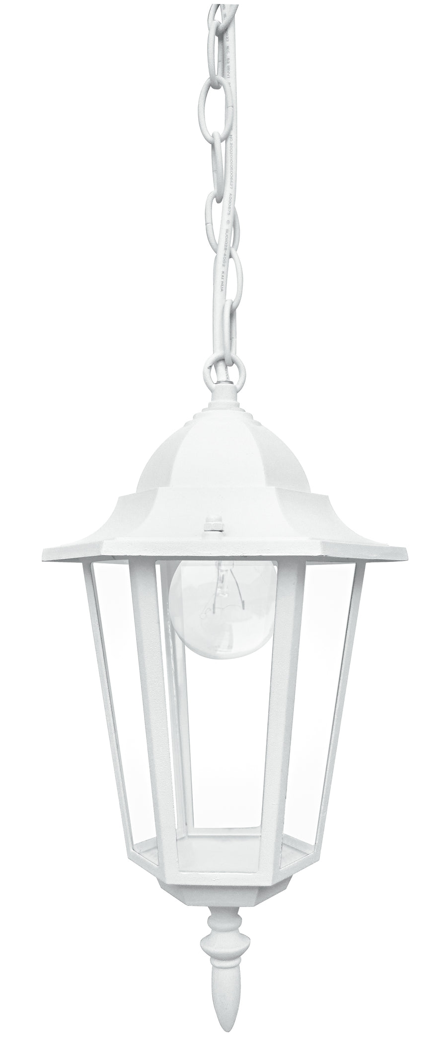 SOSPENSIONE MILANO BIANCA 1XE27 IP44 17X84CM