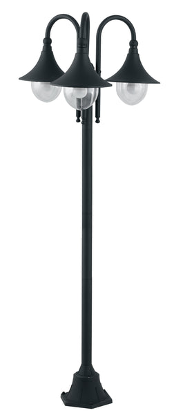 PALO PAVIA NERO 3XE27 IP44 56X190CM