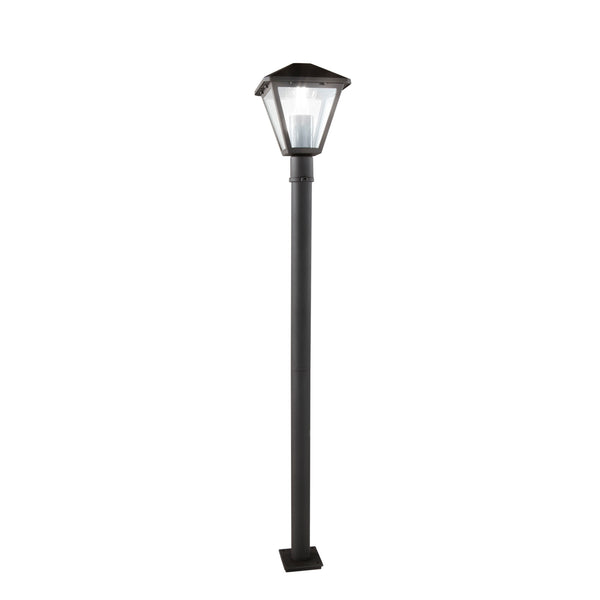 PALETTO PRISMA ANTRACITE 1XE27 IP44 16X16X100CM